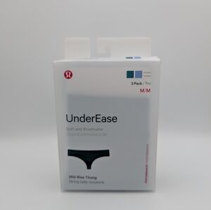Lululemon UnderEase Mid-Rise Thong - 3 Pack